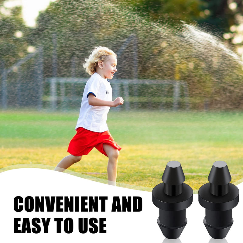 [Australia - AusPower] - Drip Irrigation Plugs Black Irrigation Plugs 1/4 inch Tube End Closure Irrigation Plugs Goof Hole Plugs for Irrigation Dig Home Garden Lawn Pipe Supplies (100 Pieces) 100 