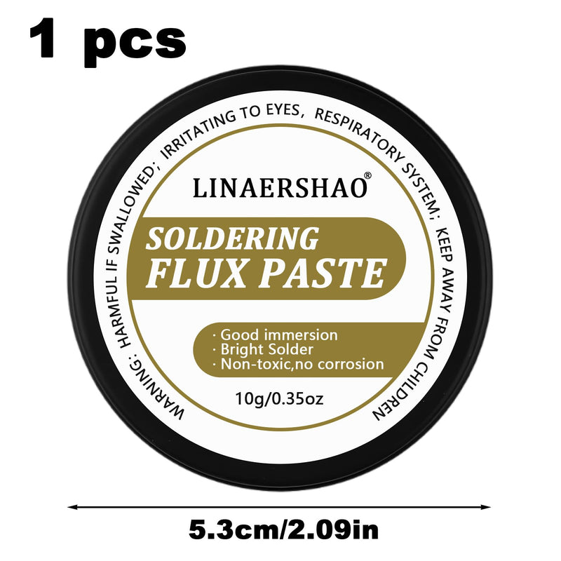 1 x 10 g flux paste, solder grease, flux | lead-free solder paste solder flux solder paste solder paste mechanics metal tin phone pc cards building elements 10g.