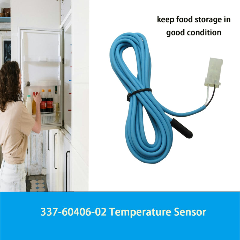 [Australia - AusPower] - 337-60406-02 Blue Coil Temperature Sensor 74 Inches Cable 337-60405-02 Replacement Traulsen Probes G10010,G10011,G10012,G10013,G10020,G10021 1 Year Replacement Service 