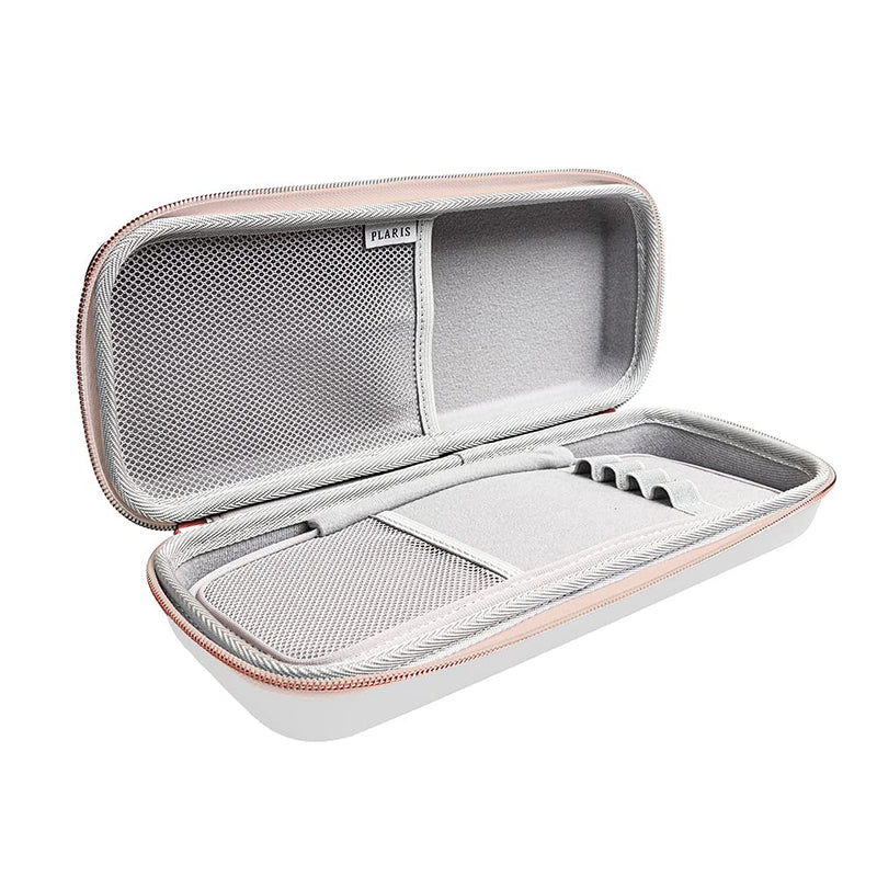 [Australia - AusPower] - Stethoscope Case for Nurses for 3M Littmann/MDF/Omron Stethoscopes - Extra Room for Medical Bandage Scissors EMT Trauma Shears and LED Penlight, (White Rosegold) A_White Rosegold 