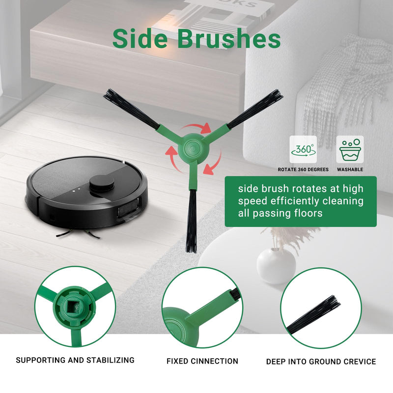 Replacement Parts Accessories kit for IRobot Roomba Max 705 Vac Plus 504 Vac Vacuum Cleaner, 2 Roller Brush 6 Dust Bag 8 HEPA Filter 8 Side Brush 1 Cleaning Tool 705 Vac Plus 504 Vac parts