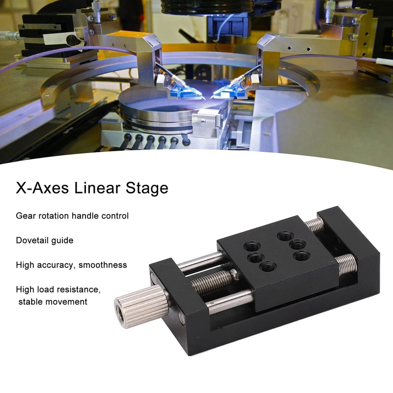 [Australia - AusPower] - Garosa X Axes Linear Stage Manual Linear Stage Actuator Manual Fine Tune Sliding Table 20 x 20mm Aluminum Alloy SP20A?10 Slide Machining 