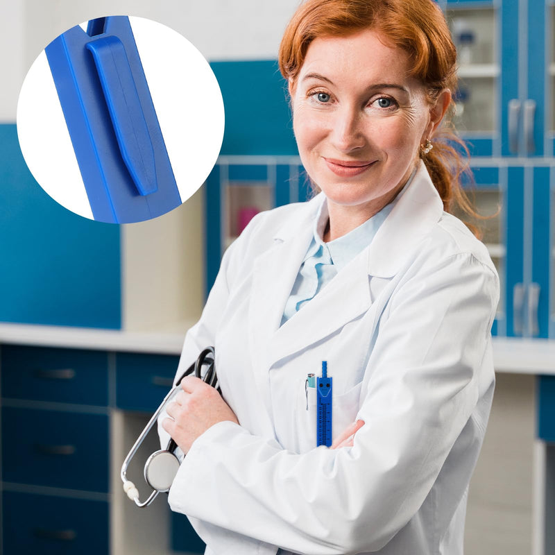 [Australia - AusPower] - Electrocardiogram Caliper EKG ECG Calipers Measuring Tool with Ruler Electrocardiogram Drafting Divider for Doctors, Nurses, Medical Students (1 Pack, Blue) 