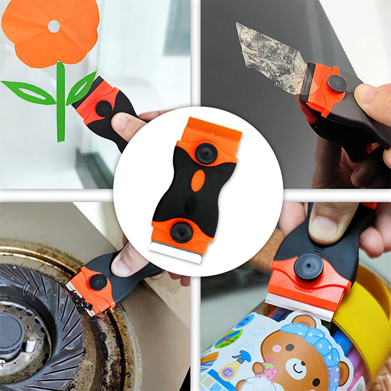 Razor Blade Scraper Tool &Double Sided Tape Heavy Duty Nano Two Side Tape Adhesive Tape, Mounting Tape Picture Hanging Strips, Removable Carpet Tape Wall Tape Sticky Posters Tape Decor