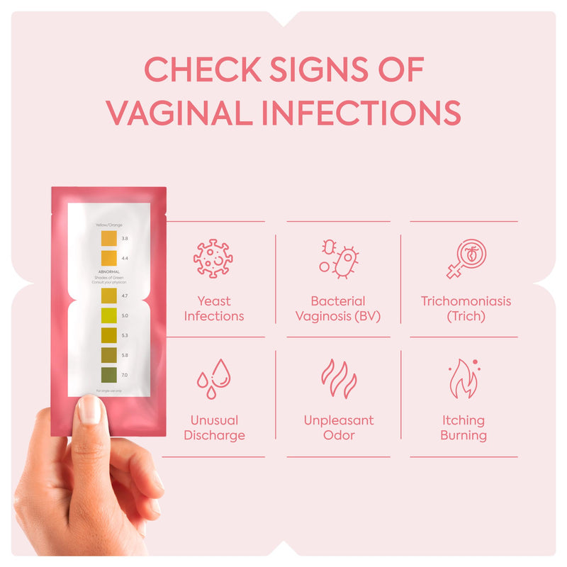 [Australia - AusPower] - Vaginal PH Test Kit with Sterile Swabs - Vaginal PH Balance and Yeast Infection Test - Individually Packed BV Test Strips for Women - FSA HSA Approved Feminine PH Test Strips (10) 10 Count (Pack of 1) 