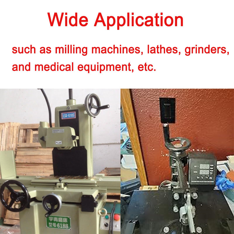 [Australia - AusPower] - 0.47x4inch Diameter Round Hand Wheel with Revolving Handle for Mill Drillpress Crank Lathe 