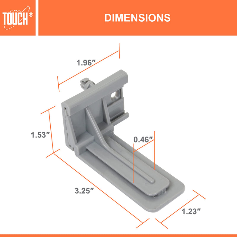 [Australia - AusPower] - TOUCH Rear Mounting (5 Pairs, 10 Pcs) for Undermount Soft-Close Drawer Slides Socket, Drawer Track Back Mount Brackets for Face Frame Cabinets Drawer Gildes Rear Mount 5.0 