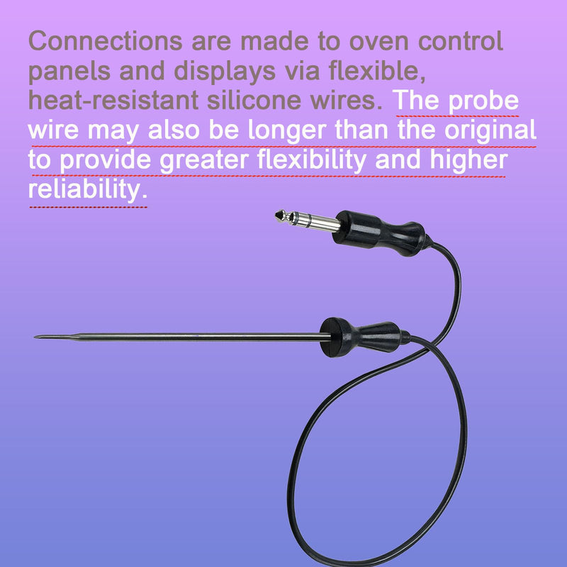 [Australia - AusPower] - DG32-00013A Samsung Oven Meat Probe Oven Probe Replacement Part Made of Stainless Steel and Food-Grade Silicone Probe Length: 26in 