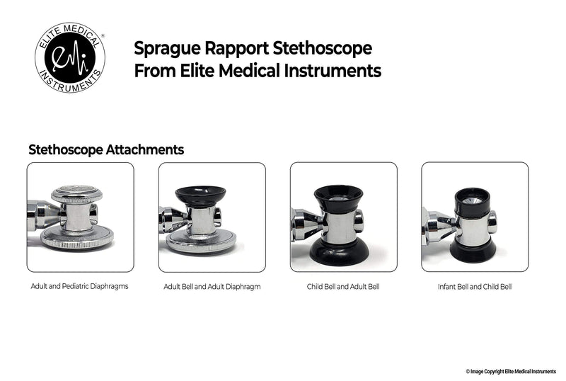 EMI Professional Deluxe Dual Head Sprague Rappaport Stethoscope #112 (Hot Pink) – Great for EMTs, Nurses & Doctors