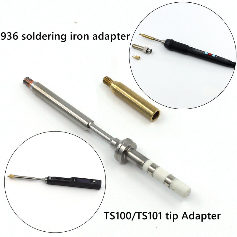 [Australia - AusPower] - NovelLife Heat Set Insert Tool Hot Melt Brass Knurled Nut Embedded Insertion Tip Adapter Kit 3D Printed Parts Install for TS100 TS101 Pine64 936 Soldering Iron (Heat Set Insert Tool) 