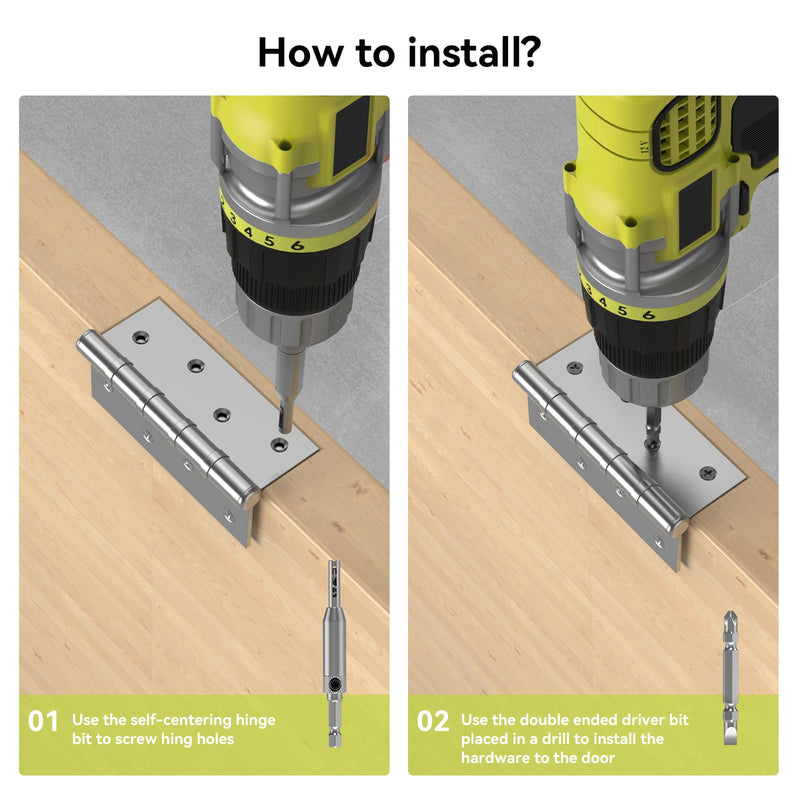 [Australia - AusPower] - Green Door Hinge Jig, Door Hinge Router Template, Door Hinge Mortiser, Hinge Installation Kit Fits 3” to 5” Length and 1/4” or 5/8” Thickness.?Only Work on The Door not The jamb? 