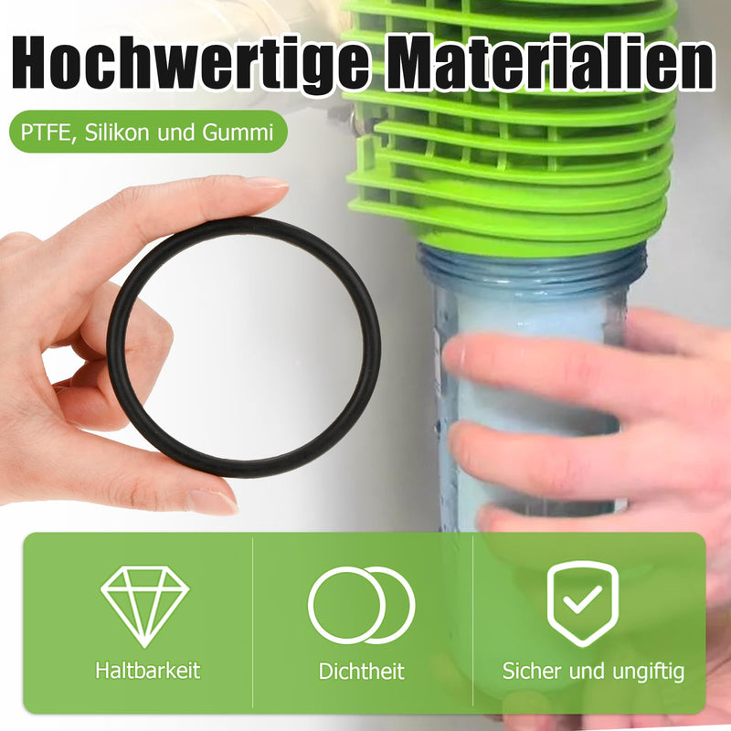 [Australia - AusPower] - Ancable Pack of 2 Replacement Gasket Set for Grünbeck Fine Filter Boxer/FS-B 1 Inch & 1 1/4 Inch, Compatible with 101641E O-Ring Bell Seal 
