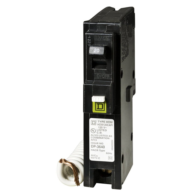 [Australia - AusPower] - Square D by Schneider Electric HOM120CAFIC Homeline 20 Amp Single-Pole CAFCI Circuit Breaker 