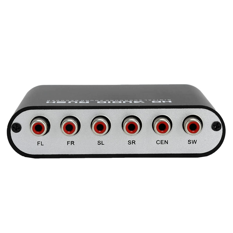 [Australia - AusPower] - Digital Audio Converter,5.1 Channel Audio Decoder,AC‑3 Audio Decoder Digital Optical Coax to Analog Audio for Home/Concert Hall/Cinema.((Host+USB+Optical Fiber)) 