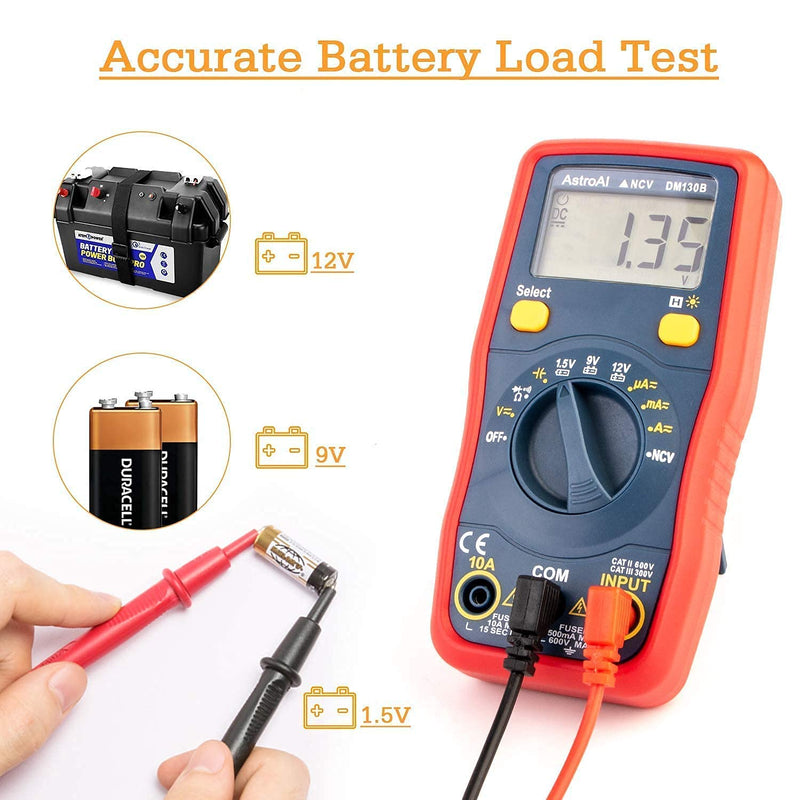 [Australia - AusPower] - AstroAI Digital Multimeter & Multimeter Test Leads 