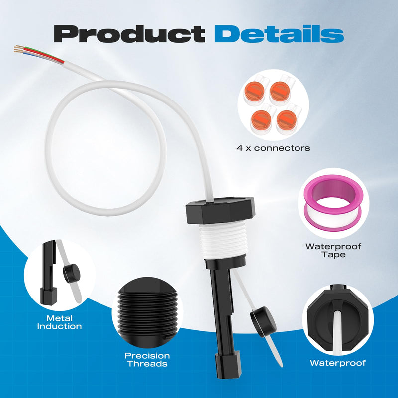 [Australia - AusPower] - Flow Switch Replacement Part 520736 for IntelliChlor IC40, IC20, IC60, IC15 Salt Chlorinator Generator Cell - 4-Wire Connection Pool Flow Sensor Switch 