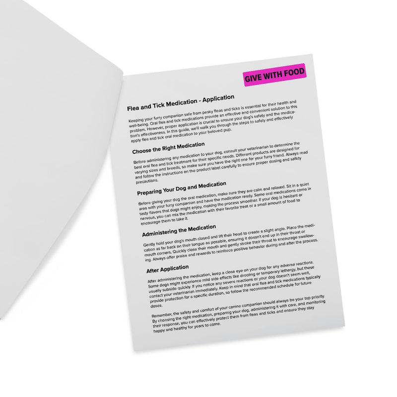LabelValue | Give with Food - Veterinary Labels/Stickers - 0.375” x 1.625”, [500 Labels/1 Roll], Fluorescent Pink | Warning Stickers for Veterinary Clinics/Hospitals