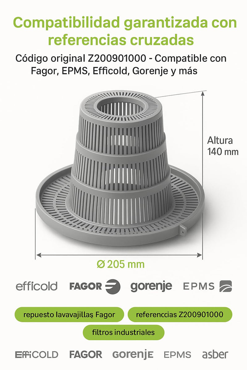 [Australia - AusPower] - CubetasGastronorm Filter FAGOR ASPIRACION FI-30/48/50/80-91FA29332 