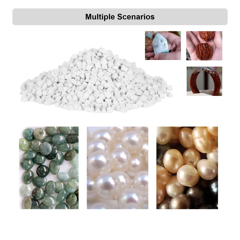[Australia - AusPower] - 4 mm Ceramic Grinding Body, 500 g Polishing Granules Triangle Ceramic Filling Media Abrasive Polishing Ceramic Triangle Abrasive for Use in Vibrating Tumblers or Rotating Tumblers 