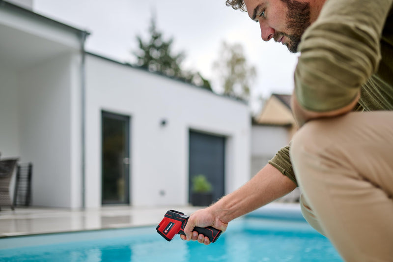 Einhell TC-IT 550 Infrared Thermometer | -50 to +550 °C | 3 emission levels adjustable | LCD display with backlight | measurements in °C and °F