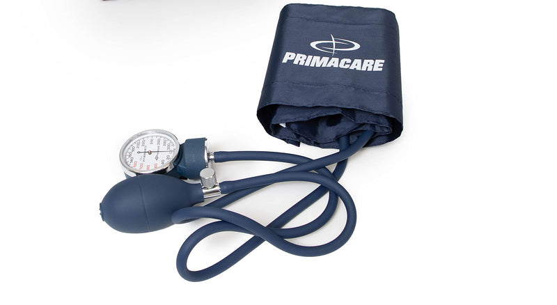 [Australia - AusPower] - Primacare DS-9181-BL Professional Aneroid Sphygmomanometer and Sprague Rappaport Stethoscope, Manual Blood Pressure Kit with Cuff and Carrying Case, Blue 