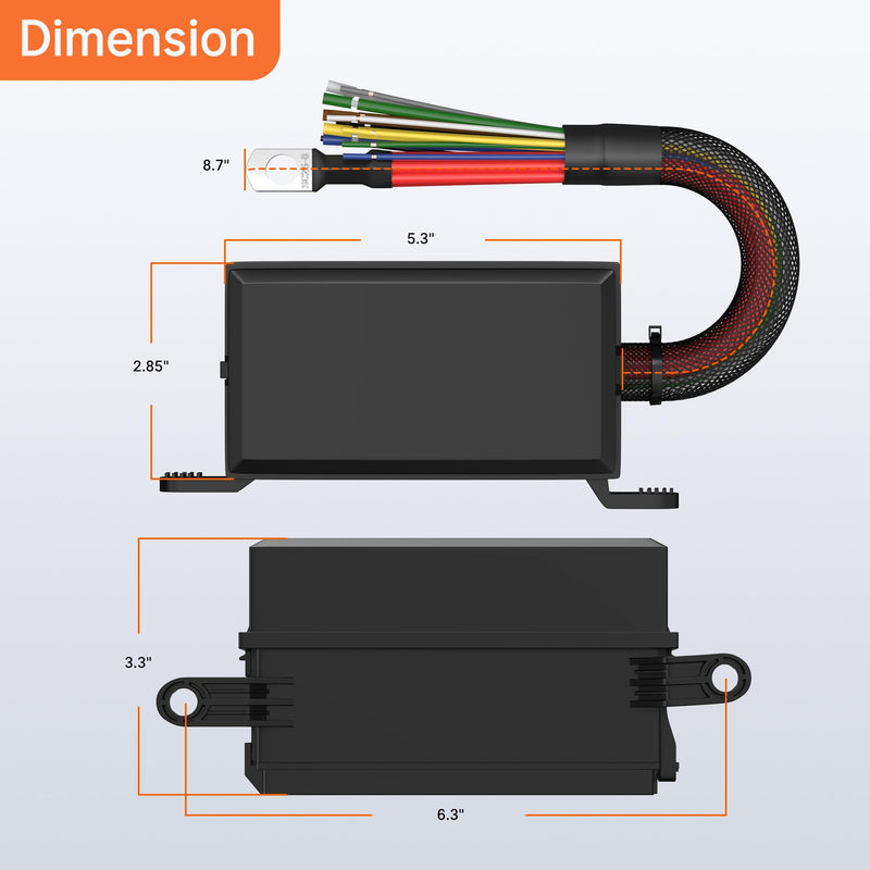 [Australia - AusPower] - DaierTek 12V Relay Box 6 Way12 AWG Pre-Wired Waterproof Relay Box 6 Slot ATC/ATO Fuse Relay Block Universal Relay Panel for Automotive Car Marine Boat 6 Relay 6 Fuse Pre-Wired 