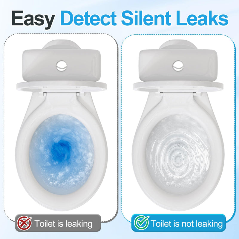 Demissle 150 Pcs Toilet Leak Detection Tablets, Blue Dye Tablets with Storage Bottle, Detect Silent Tank Leaks, Water Tracer Dye for Bathroom Toilets Detection
