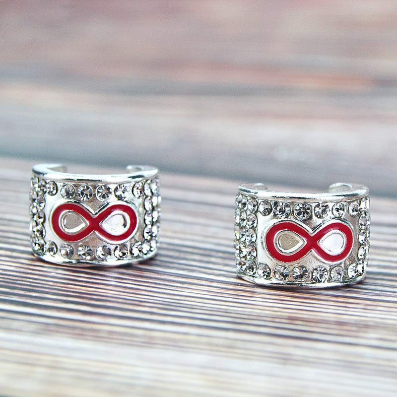 [Australia - AusPower] - 2 Pack Bling Crystal Stethoscope Charms, Stethoscope Id Name Tag for Nurse Doctor Christmas Gifts 