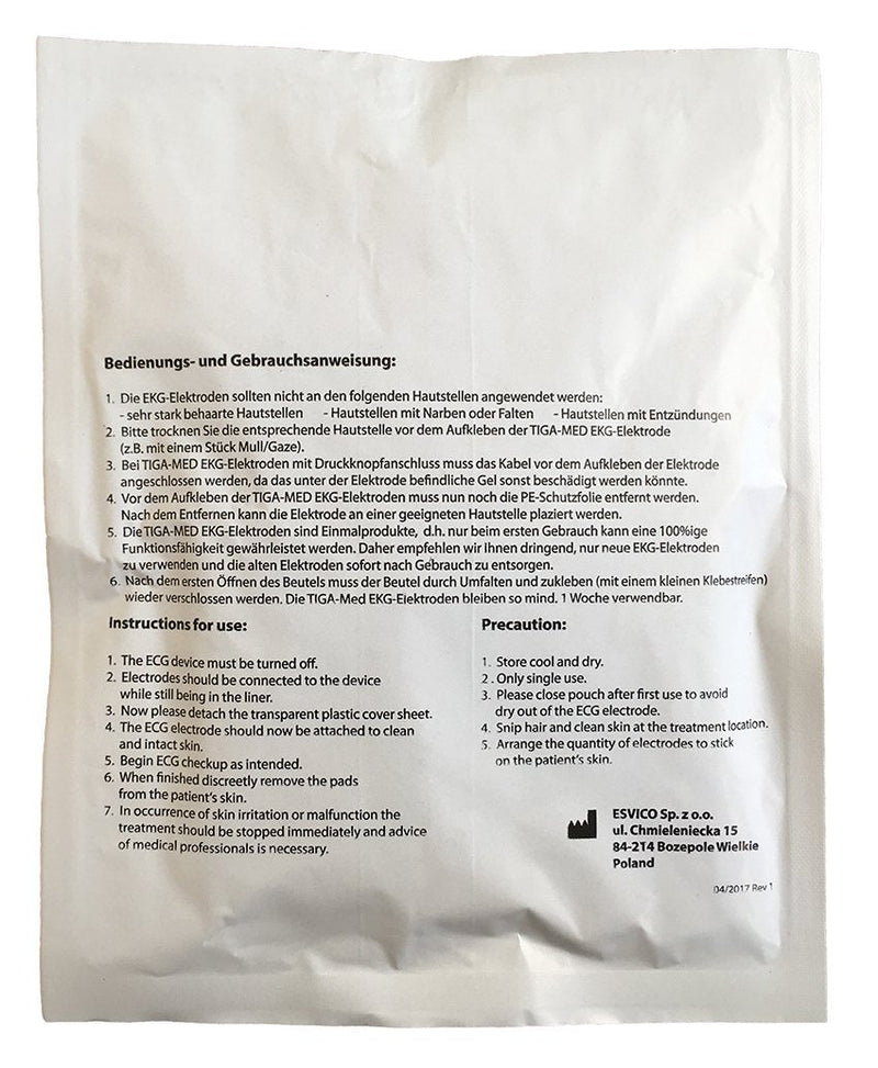 [Australia - AusPower] - Tiga-Med ECG Solid Gel Electrodes 45 mm Pack of 100 