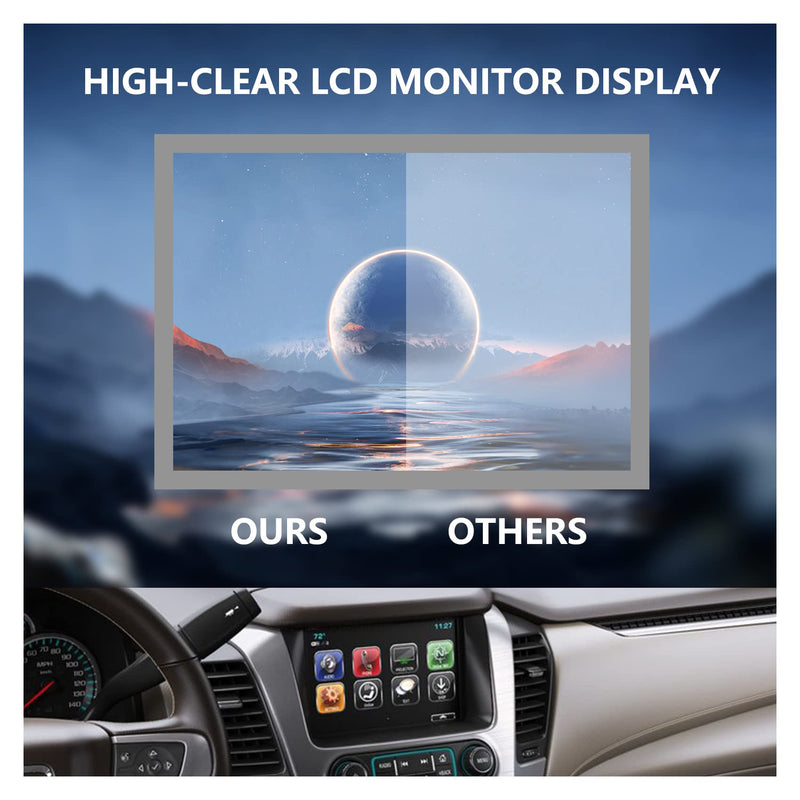 [Australia - AusPower] - Fit GMC 8" Touch Screen - Digitizer Navigation Radio Replacement New OEM Compatible with 2015-2018 Chevrolet Silverado Suburban Tahoe & GMC Yukon Sierra Replace DJ080PA-01A (Touch Screen Without LCD) Touch Screen without LCD 