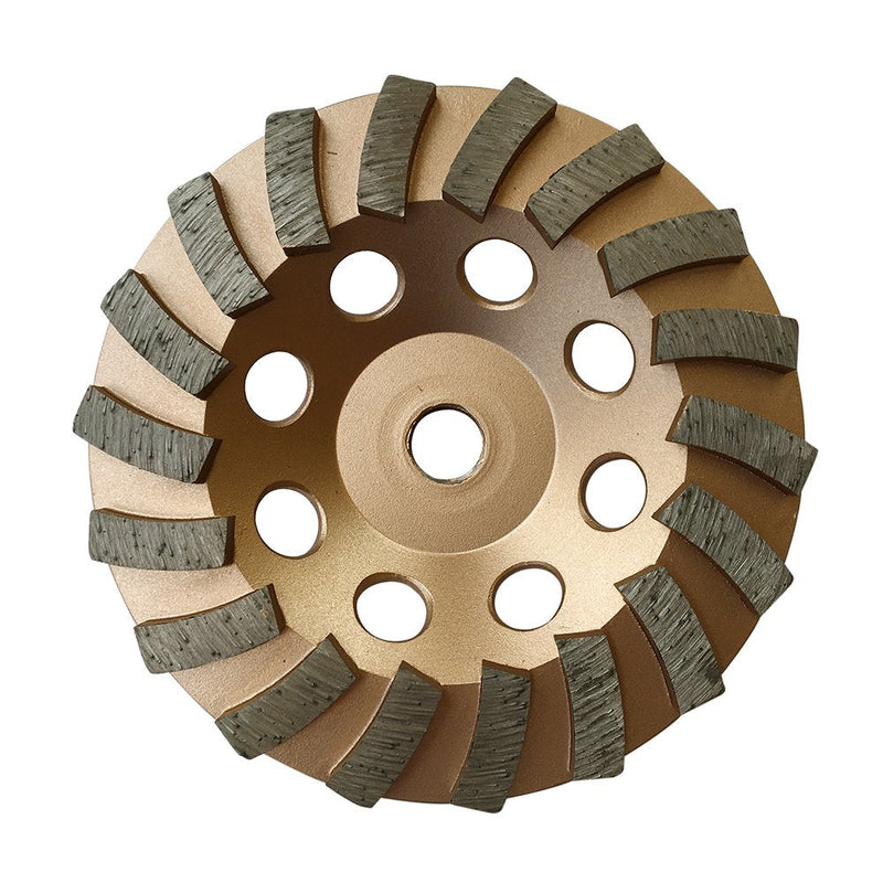 [Australia - AusPower] - 5" Diamond Grinding Wheels for Concrete or Masonry, 18 Turbo Segments, 30/40 Grit, Medium Bond, 5/8"-11 Arbor 5" Diameter - 18 Segments 