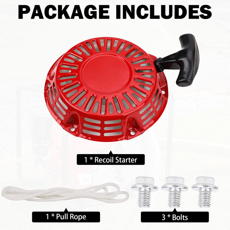 [Australia - AusPower] - Pull Start Recoil Starter Assembly for Honda GX120 GX160 GX200 5.5HP 6.5HP Engines, Fits Generator Lawn Mower Water Pump Go Kart Mini Bike, Replace 28400-ZH8-013ZA 28400-ZH8-013ZB 28400-ZH8-13YA 28400-ZH8-13YA Recoil Starter 