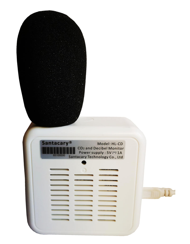 [Australia - AusPower] - Air Quality Monitor CO2 Monitor CO2 Detector Carbon Dioxide Detector, Decibel Monitor Sound Noise Meter 30-130dB Range, Applications for Home, Classroom, Office, Factory, Hotel, Restaurant 
