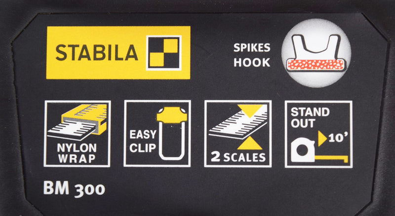 [Australia - AusPower] - Stabila Pocket Measure Tape Bm 300 16 Ft Imperial Scale 