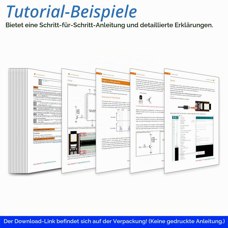 Freenove ESP32 Kit ESP32-S3 Camera Board Ultimate Starter Kit | 240MHz 32-Bit Dual Core, USB OTG Camera WiFi+BT, Python C Java Code, 828 Page Tutorial, 121 Projects, 243 Items