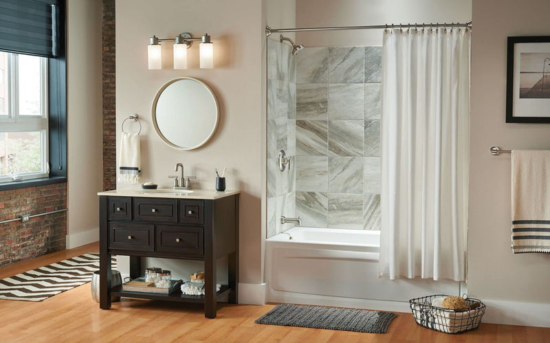 Moen DN0786BN Iso Bathroom Hand Towel Ring, Brushed Nickel 1 Count (Pack of 1)