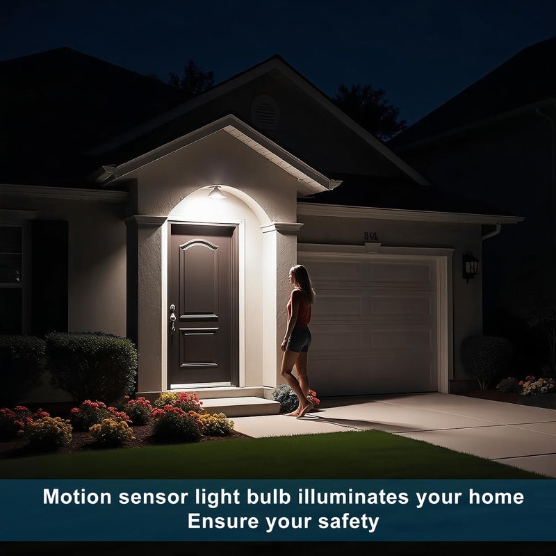 [Australia - AusPower] - Motion Sensor Light Bulbs, Dusk to Dawn Outdoor Lighting, PAR38 Led Motion Sensor Flood Light 100 Watt Equivalent(15W), 6000K Daylight, Waterproof Outdoor/Indoor,(4 Pack) LY-PAR38H001 