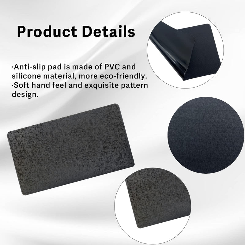 [Australia - AusPower] - Car Dashboard Anti-Slip Rubber Pad, Multifunctional 10.6 x 5.9 Universal Non-Slip Car Magic Dashboard Gel Latex Pad for Cell Phones, Sunglasses, Keys, Coins and More Use (Black/Car Texture) wenlu 