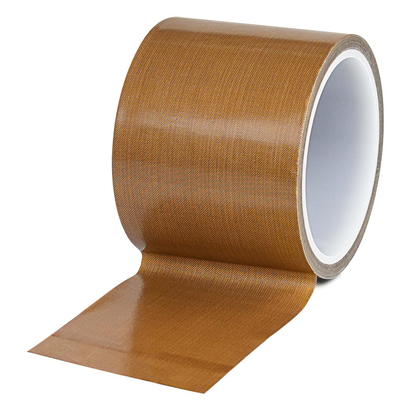 Teflone Glass Cloth Tape (3 inch x 33 Feet x 0.18mm), High Temperature PTFE Heat Resistant Adhesive Tape Non-Stick Surface for Vacuum Sealer Machine, Heat Press, Packaging, Electrical Use 3inx33ft