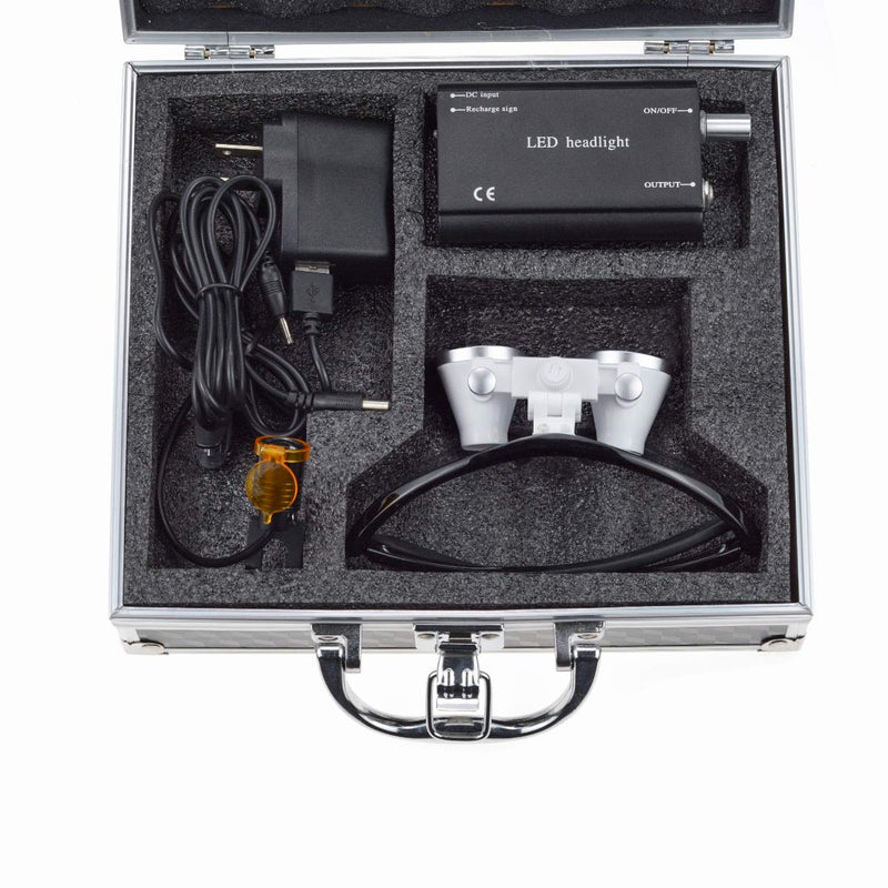 [Australia - AusPower] - 3.5X-420mm Loupe with 3W Headlamp (Black) Black 