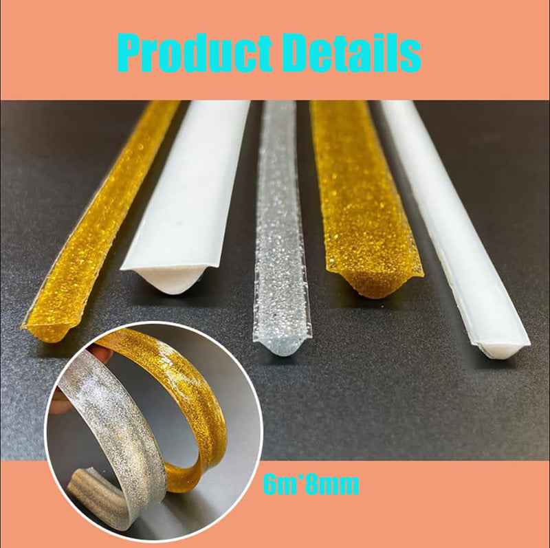 2026 New Ceramic Tile Gap Tape,Self-Adhesive Beautifying Tape (6 M/19.86 Ft), Waterproof Wall Sealing Tape, Caulk Strip Self-Adhesive Decorative for Bathtub Kitchen (Porcelain White) Porcelain White