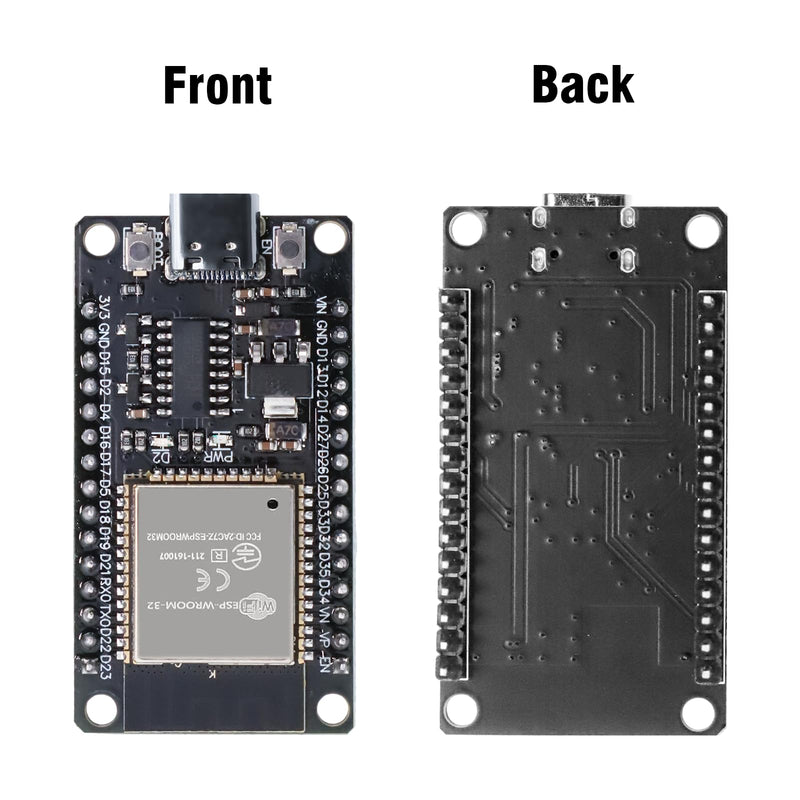 [Australia - AusPower] - RUIZHI ESP ESP Mini Development Committee, ESP-32-S ESP-32-WROOM-32D Module 2.4GHz WiFi+Bluetooth 2-in-1 Low Power Consumption Solder the CH340 Type-C Connector for Arduino 1 