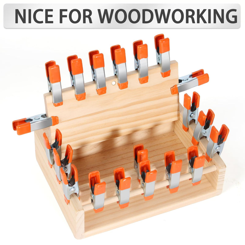 [Australia - AusPower] - 20-Piece Small Spring Clamp, 2 inch, 3/4"-inch Jaw opening Spring Metal Spring Clamps 20-Piece 