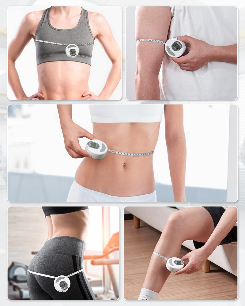 [Australia - AusPower] - Smart Tape Measure Body with App - RENPHO Bluetooth Measuring Tapes for Body Measuring, Weight Loss, Muscle Gain, Fitness Bodybuilding, Retractable, Measures Body Part Circumferences, Inches & cm 