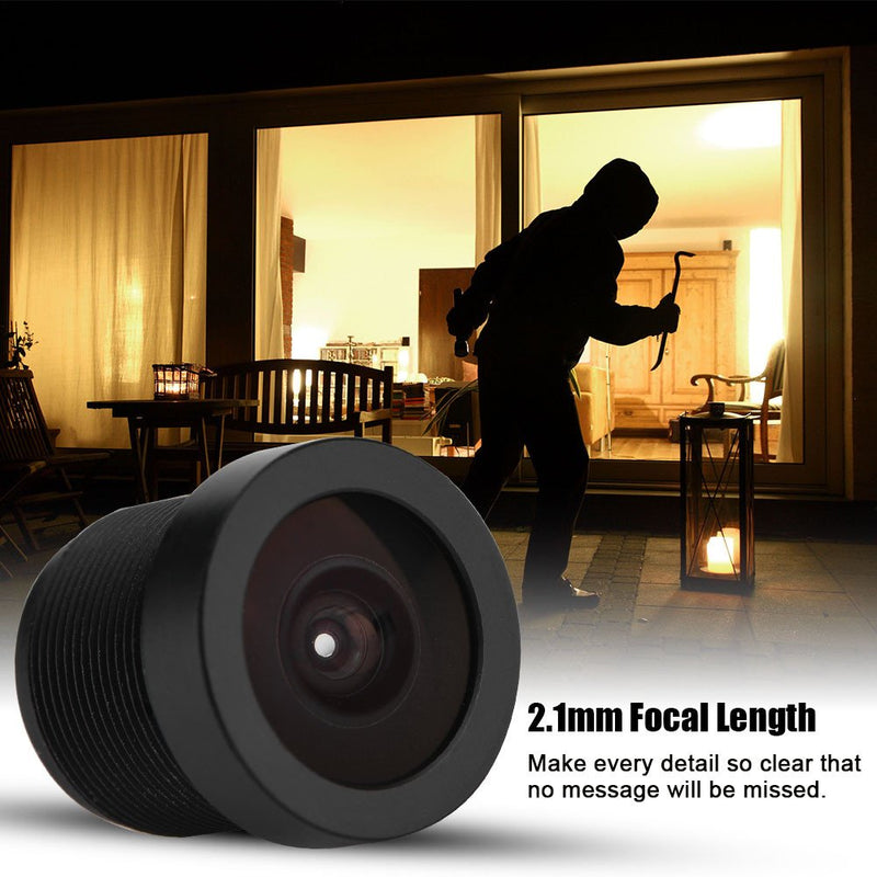 [Australia - AusPower] - CCTV Lens,2.1mm Camera Lens 150° Wide Angle M12*0.5 IP Camera Lens for 1/3in & 1/4in CCD Chips 