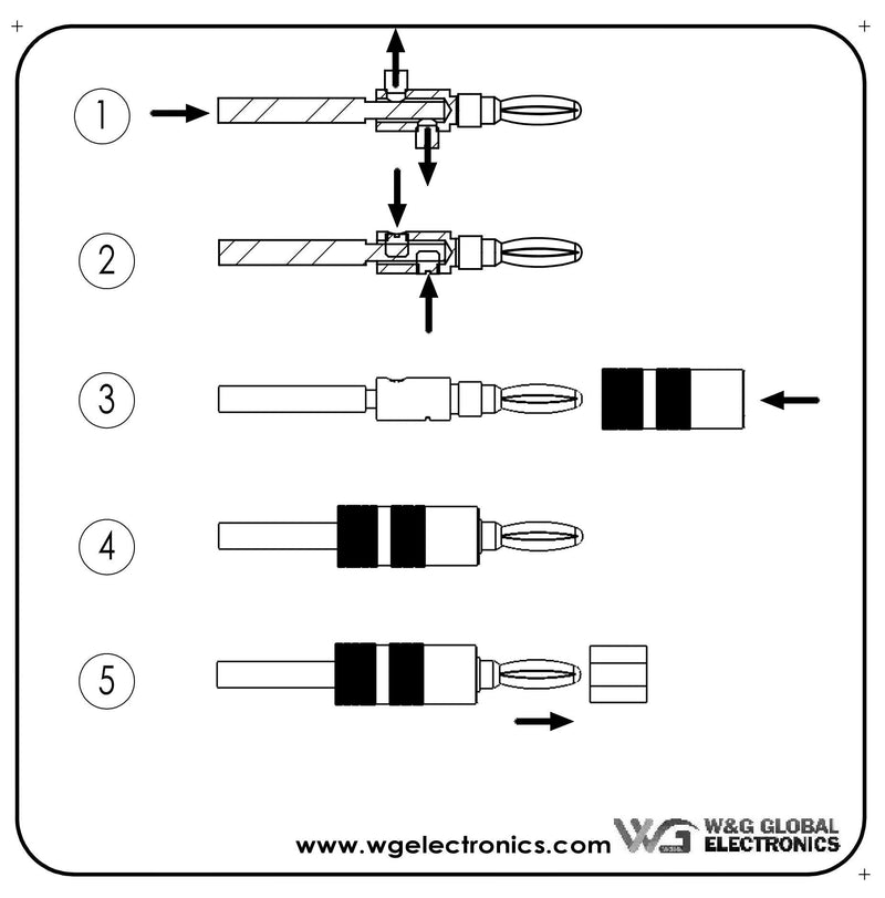 [Australia - AusPower] - WGGE WG-009 Banana Plugs Audio Jack Connector 6 Pairs / 12 pcs, 24k Gold Dual Screw Lock Speaker Connector for Speaker Wire, Wall Plate, Home Theater, Audio/Video Receiver and Sound Systems 6 Pairs (12 plugs) 