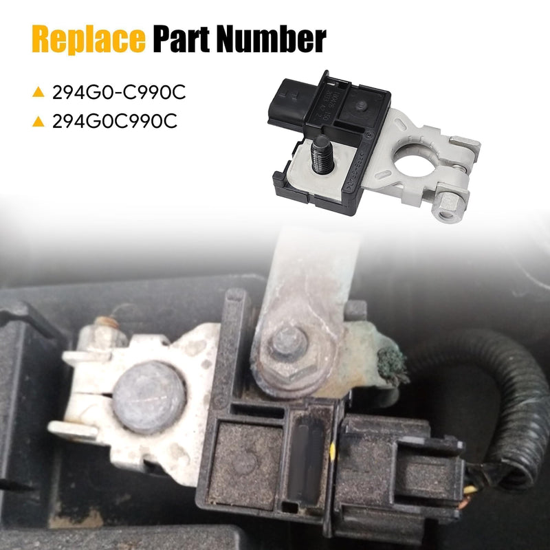 Main Current Battery Sensor Assembly Fit for Nissan X-Trail 2014 2015 2016 2017 2018 2019 2020 for Rogue Sport Qashqai 2021 2022 Replace # 294G0-C990C 294G0C990C