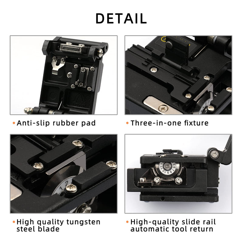 Fiber Cleaver FTTH Fiber Optic Tools High Precision SKL-6C Cable Cutting Fiber Optic Knife Tools Fiber Cleavers 16 Surface Blade