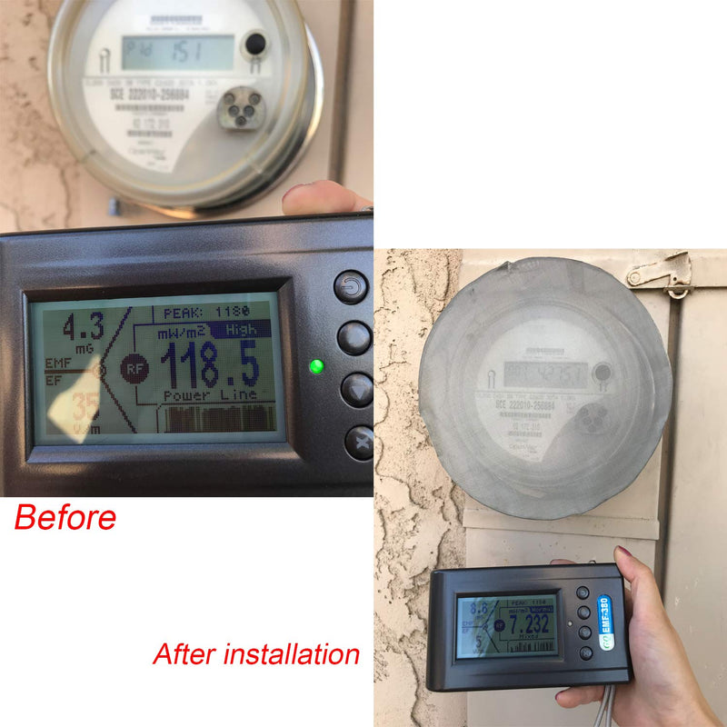 Smart Meter Cover Radiation Shield EMF Protection Faraday Cage Box Stainless Steel Adjustable