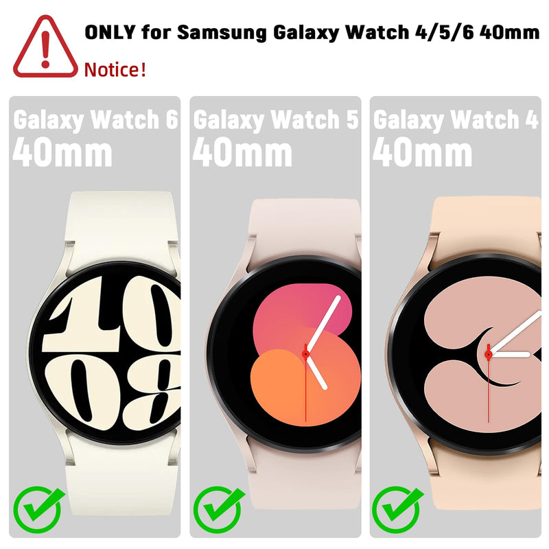 [Australia - AusPower] - [4 Pack Galaxy Watch 6 40mm Screen Protector & Galaxy Watch 5 40mm/ Watch 4 40mm Screen Protector,Tempered Glass Protectors Accessories for Samsung Watch 6/5/4 40mm (NOT for Others Models) 